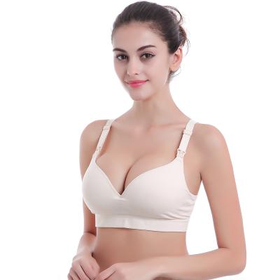 China Easy Feeding Baby Sustainable Nursing Bra Meet Open Loop Bra Breastfeeding Relieve No Trace Bra For Women for sale