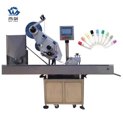 China Test Tube Labeling Machine Horizontal Individual Food Table Top Automatic Flat Surface Labeling Machine for sale