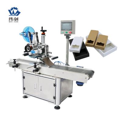 China Automatic Surface Sticker Boxes Flat Messenger Labeling Machine Food Top Side Labeling Machine Top for sale