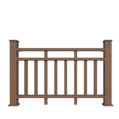 China Waterproof/eco-friendly/UV-resistant/easy install Wood Plastic Composite Railings Decking Used Decking Fencing Designs Balcony Wpc Guard Railing for sale