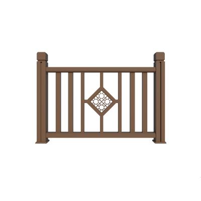 China Wholesale easily assembled outdoor waterproof fireproof wpc composite wood railing easy installation customized size home and garden patio for sale