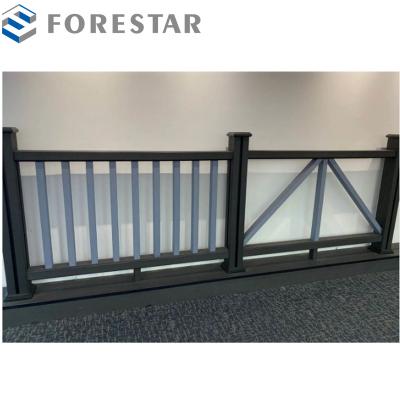 China Waterproof/eco-friendly/UV-resistant/easy install NEW exterior wood composite wpc railing and decking for sale