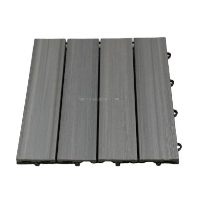 China Waterproof/eco-friendly/UV-resistant/anti-water/non-slip/easy install New Design Hot Sale Exterior Tiles Traditional OEM Technics Style Weather Technical Parts Balcony Flooring WPC Tiles for sale