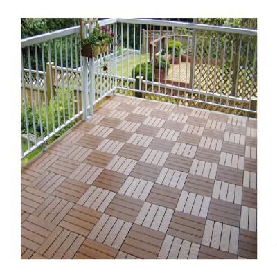 China Factory Direct Modern DIY WPC Deck Tiles Wood Fireproof 30x30cm Plastic Composite Solid Flooring Flooring for sale