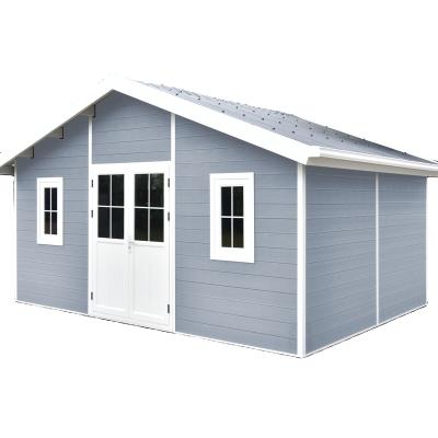 China Easily Assembled Outdoor E2854 5m*4m Storage Shed Garden Tool House Four Room Large Size HDPE Resin Window Frame Plastic Waterproof Layer Set Parts for sale