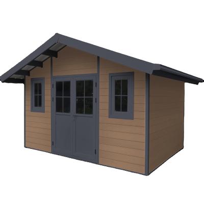 China Easily Assembled E2843 4M*3M Custom Outdoor Storage Shed Garden Tool House Garden Easy Assemble Storage Shed Carbon Steel Waterproof for sale