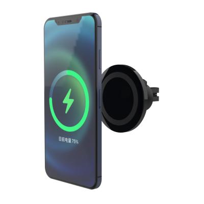 China New Arrivals Car Wireless Charger Mobile Phone Magnetic Car Mount Mount For iPhone12 for sale