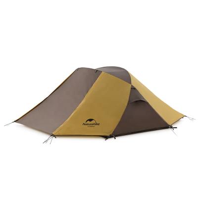 China Diagonal tying type Naturehike outdoor camping 2 man butterfly cross double hall tents for sale for sale