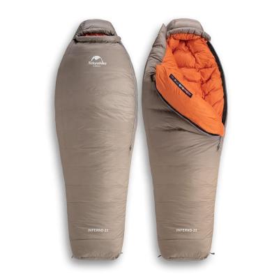 China Naturehike Outdoor Camping Mummy Climbing White Goose Down Sleeping Bag For Cold Weather for sale