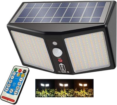 China Super Bright Solar Powered Garden Light Motion Sensor Wall Light Solar Powered Style 360LED Light Remote Control Garden Light for sale