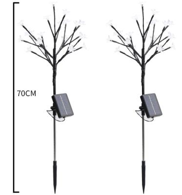 China Solar Garden Christmas Cherry Blossom Lights Decor, 40LED Cherry Blossom Solar Garden Lights, 2 Modes Solar Large Capacity Decorative Lights for sale