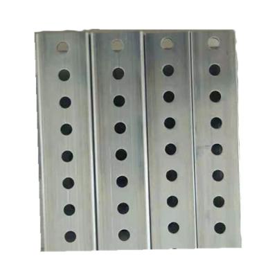 China Traffic Perforated Steel Square Sign Post for sale