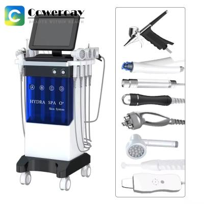 China 11 In 1 Microdermabrasion Aqua Peeling Hydrafacial Machine H2o2 Dermabrasion Device for sale