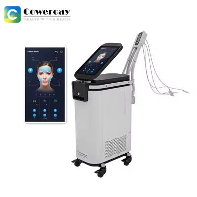 China 3 Patches Facial Wrinkle Removal Machine EMS Skin Tightening Machine No Needle for sale