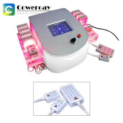 China 5d Lipo Pad Red Light Lipolaser Slimming Machine 660nm 980nm For Fat Burning for sale