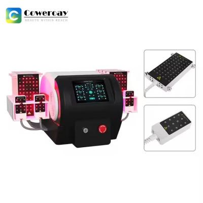 Chine 6D 635nm 532nm Lipo Diode Laser Rouge Liposuction Perte de poids Machine de forme du corps avec 12 pagailles à vendre