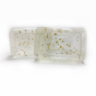 China Natural Base Cleansing Plant Extract Gold Leaf Soap Beauty Deep Cleansing Handmade Soap for sale