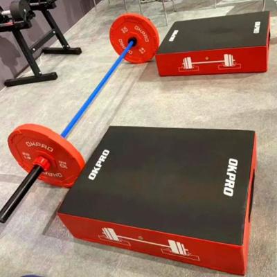 China Durable Barbell Crash Cushion Pads Cushioned Foam Mat For Weightlifting One Pair for sale