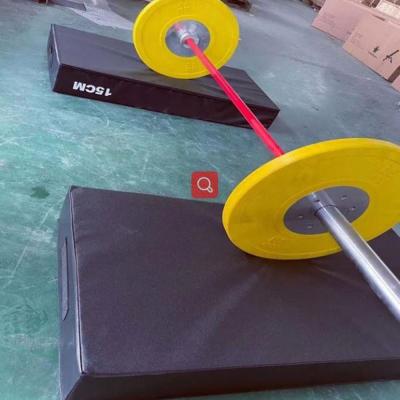 China Durable Gym Equipment Weightlifting Logo Pound Pads Barbell Cushion Custom Crash Mat for sale