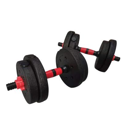 China Universal 6-in-1 Multi Functional Dumbbell Set Home Gym Adjustable Dumbbell Kettlebell Barbell Dumbbell Set for sale