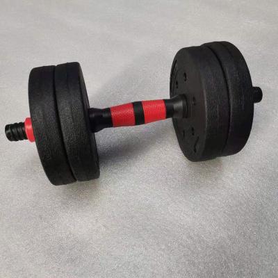 China Multi Functional Adjustable Dumbbell Home Gym Universal 6-in-1 Barbell Adjustable Dumbbell Set for sale