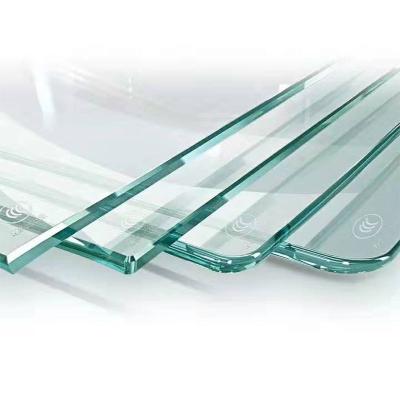 China Supermarket 6mm 8mm 10mm 12mm 15mm 19mm clear tempered glass toughened clear glass for building for sale