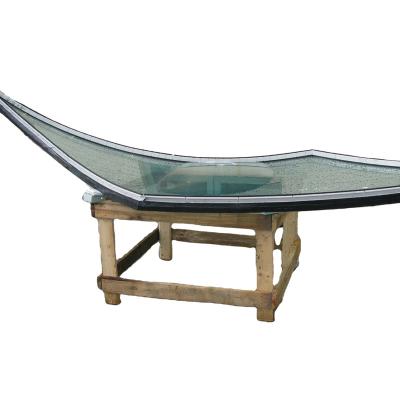 China Supermarket Custom Size Curved Tempered Laminated Glass Bent Double Toughened Laminated Glass Panels Supplier for sale