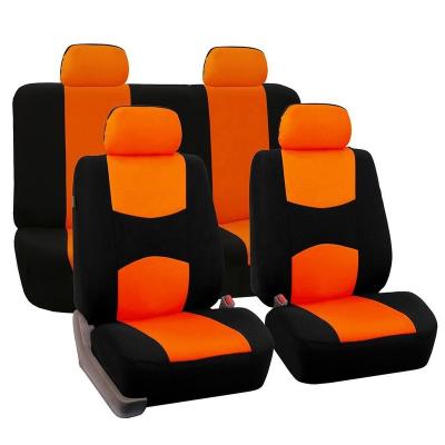 China 5 Seater Car Protector Red Color Lightweight Washable Multi Durable Orange Car Seat Covers Universal Size 7 Seater Car Seat Covers for sale