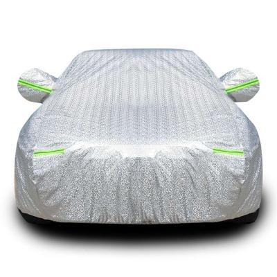 China Simple Universal 99% Sun Proof Oxford 150D Waterproof Car Covers All Weather Car Covers With Cotton Car Cover for sale