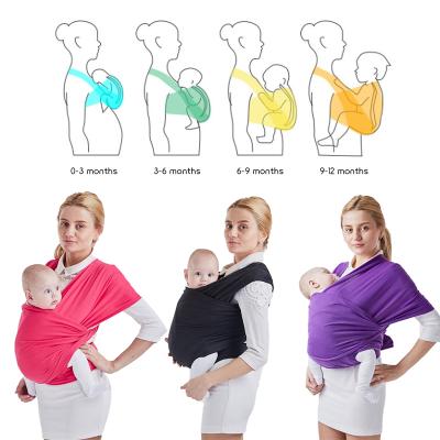 China Cotton C'dear Ergonomic Infant Toddler Front Facing Baby Wrap Carrier for Baby Travel 0-36 Months for sale