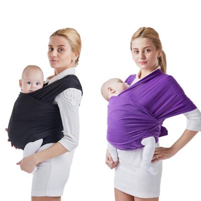 China Eco-Friendly Organic Baby Wrap Sling Carrier Bamboo Material Infant Newborns Wrap Hip Certified Baby Sling Wrap Baby Carrier Stretch Wrap for sale