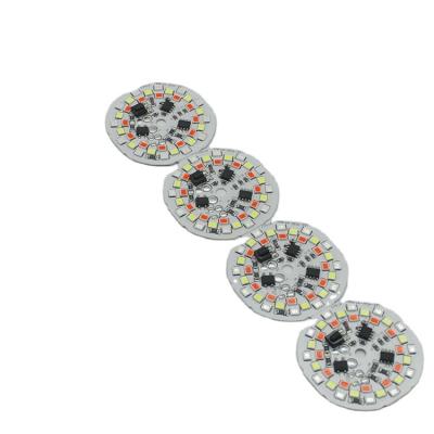 China INGAN China manufacture circuit board led aluminum pcb diameter 45mm square DOB round for led flood light /bulbs 9W RGB led pcb board for sale