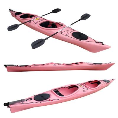 China Fishing Kayak Touring Kayak 17ft Double Person Sit In Seat Ocean Sea Boat Kayak For Sale for sale