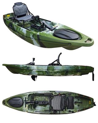 China Fishing Kayak Traveling Kayak Best Selling New Design Kajak Lure Solo Foot Pedal Drive System Fishing Canoe Cheap for sale