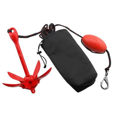 China 1.5kgs Red Folding Boat Kayak Anchor Kit For Marine Accessories KA19 for sale