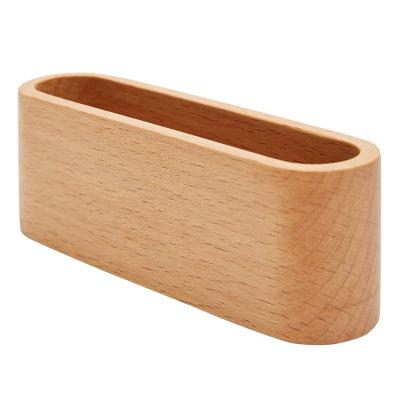 China Home Deco Wholesale Customize Size Desk Organizer Wooden Business Card Holders for sale