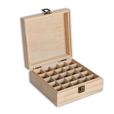 China Handmade Home Storage And Display Hinged Lid Essential Oil Wooden Box for sale