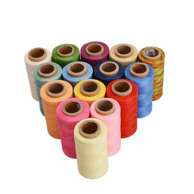 China Waterproof Flat Waxed Leather Sewing Thread Line For Hand Knitting Collars for sale