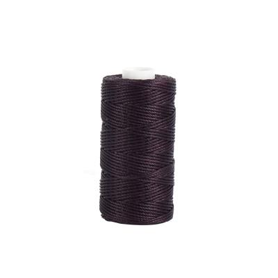 China Waterproof Wholesale Round Sewing Polyester Waxed Thread For Leather Products for sale