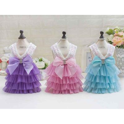 China Viable Dog Clothes for Small Dogs Dress Up Sweet Princess Seasons Puppy Lace Chihuahua Apparel Princess Dress That All for sale