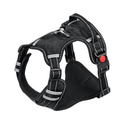 China Adjustable Large Stocked Dog Harness Breathable No Pull Large Small Medium Large Dog Vest Dog Harness With Handle for sale