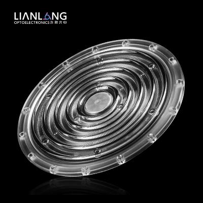 China For Lighting Custom 90 Degree Led High Bay Light Lens Led Light Lens High Transmittance Reflector for sale