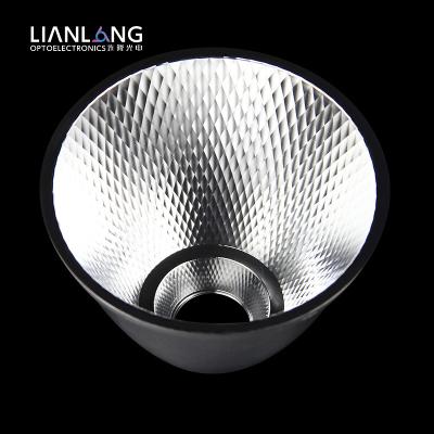 China LED Light Diameter 75mm Led Flashlight Reflectors High Large Concentrating Cup Reflector for sale