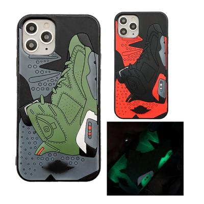 China Fashionable and Personalized Phone Cover Case Night Light Phone Cases 3D Sneakers Phone Case for iPhone 11 XR x XS Max Pro Max Luminous Phone Cover for i phone 12 Pro Max for sale