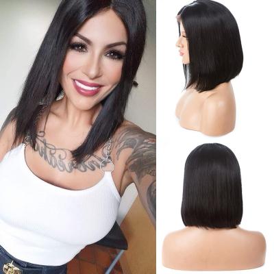 China Cheap Black Short Peruvian Bob Wig,Cheap Human Lace Bandage Wig,Luxury Price Brazilian Virgin Pubic Hair Swiss Lace Wig for sale