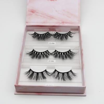 China Glow in the Dark Hot Selling Siberian Dramatic Real 25mm 3D Mink Eyelashes Mink Eyelashes with Custom Box for sale