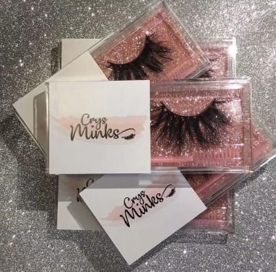 China Long Natural Hot Sale 3D Mink Eyelash Factory Real Mink Lashes Private Label Paper Box Custom Lashes for sale