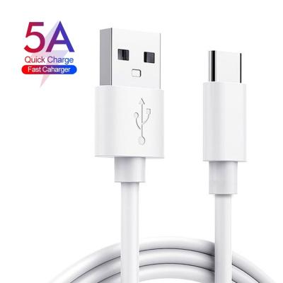 China Mobile Phone SHANPIN 1M 6ft 5A USB Type C Cable For Hawei P30 P20 pro lite Mate20 10 pro P10 plus Super C C lite USB Charger White Cable for sale