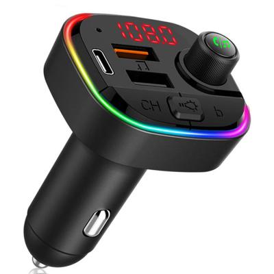 China SHANPIN Mobile Phone Car FM Transmitter Charger 3.0 USB Car Audio Wireless MP3 Player for sale