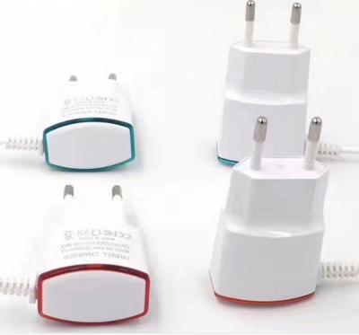 China White SHANPIN Mobile Phone World Wide International Type C With Cable 2a Universal Wall Phone Eu Plug Power Travel Charger Adapter Fast for sale